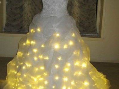 Свадебное платье со светодиодами