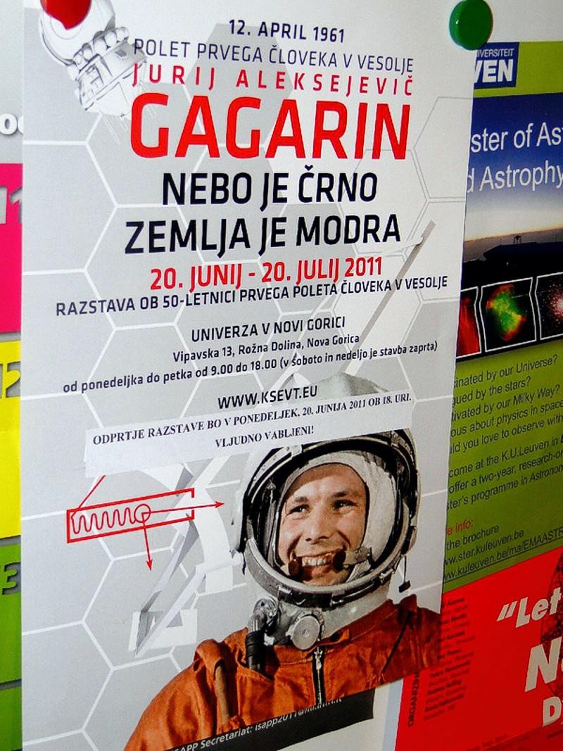 Гагарин в Словении