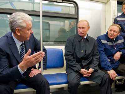 Putin v metro