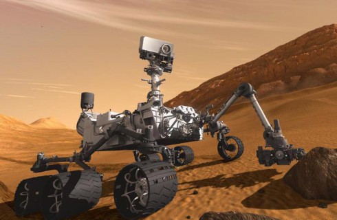 Марсоход Curiosity на прямой связи с Землей