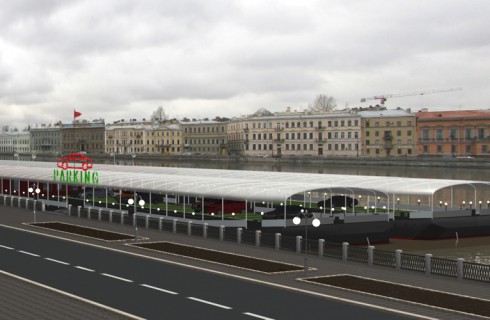Плавучие парковки в Москве