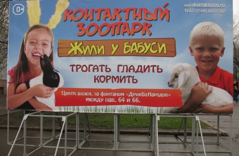 Контактный зоопарк заработал в Москве