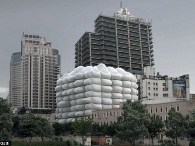 В Шанхае построили «надувной офис»