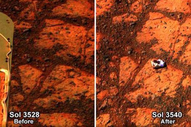 Скалы на Марсе появляются из воздуха