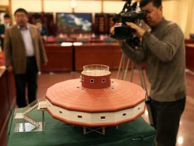 Тайшань. Макет новой китайской станции в Антарктиде