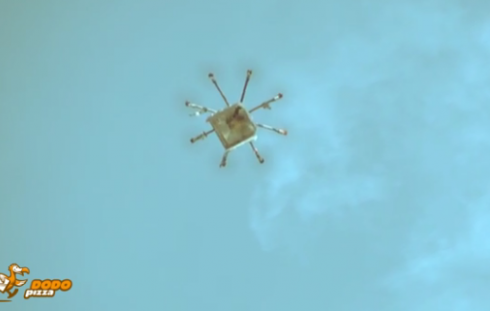 В России пиццу доставляют дронами-беспилотниками