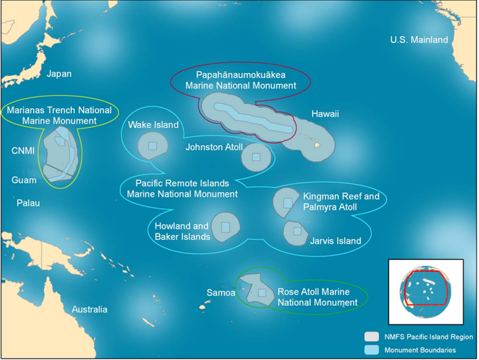 Обама создал огромный охраняемый бассейн в Тихом океане