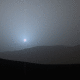 Curiosity показал первый цветной марсианский закат
