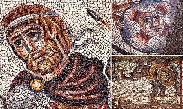 Ученые нашли библейскую мозаику со слонами