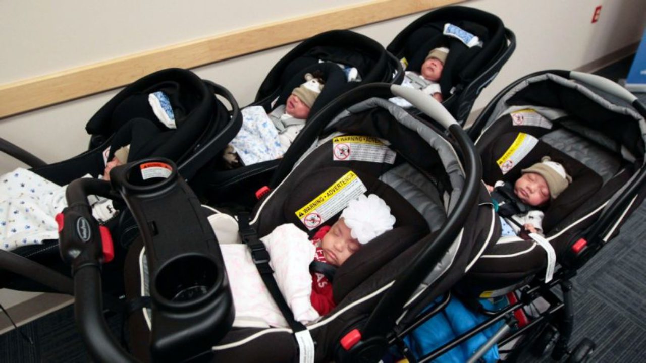 pushchair for quintuplets