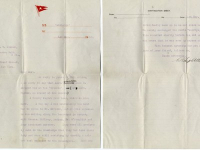 Письма с Титаника. Письмо Чарльза Лайтоллера