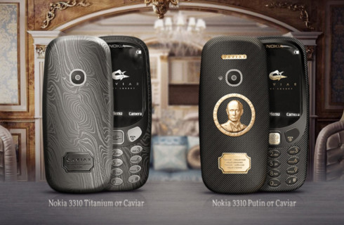 В честь Путина выпустят ювелирный телефон Nokia 3310
