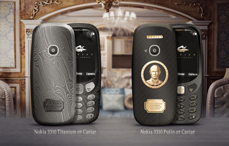 В честь Путина выпустят ювелирный телефон Nokia 3310